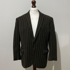 JACKSON THE TAILOR Jacket Mens Chest 42 Vintage Wool Blazer Green Tweed Striped