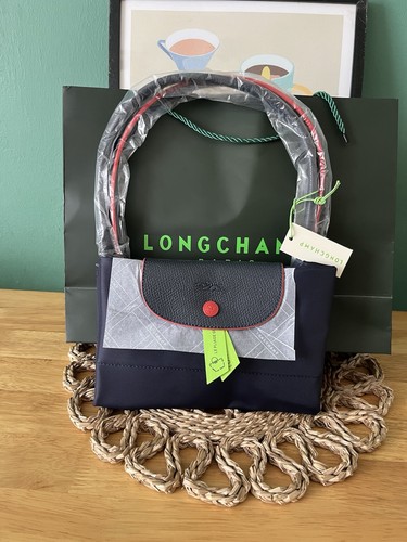 Longchamp navy blue tote bag - longchamp,