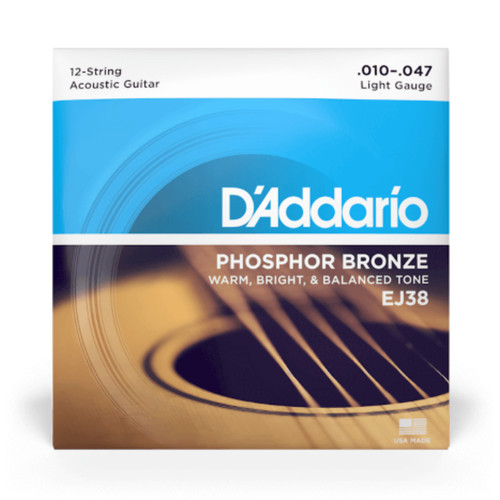 Addario ej38 light string - light, 12-string