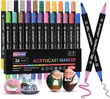 24 Colours Acrylic Paint Pens