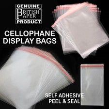 Clear cellophane bags self - bags,
