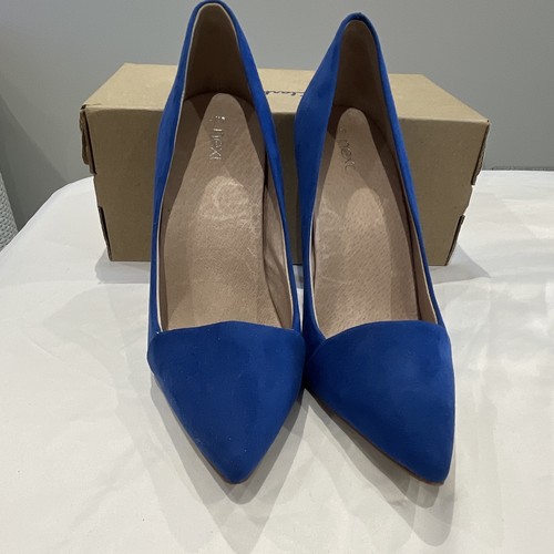 Next blue suede - suede, toe