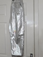 Zara Metallic Faux Joggers