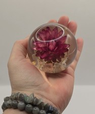 Hippocampus Flower Paperweight