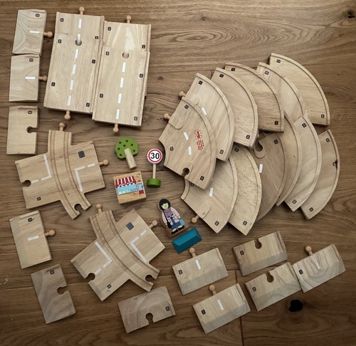 Bigjigs rail wooden - car, track