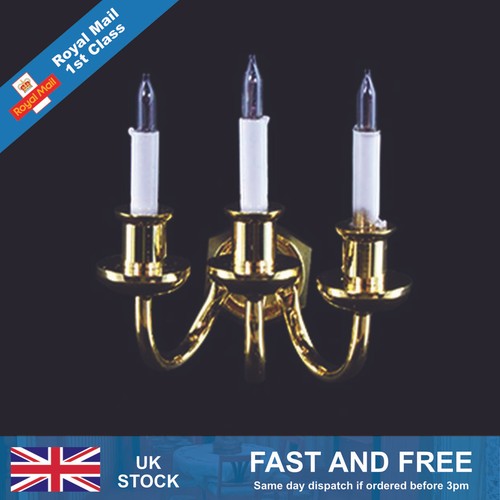 Dolls house triple candle wall - dolls,