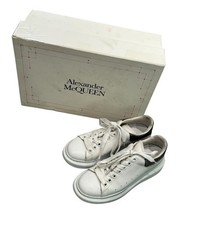 Alexander McQueen Women's Alex Oversized White Pearl Trainers ~ Size 3 EU 36