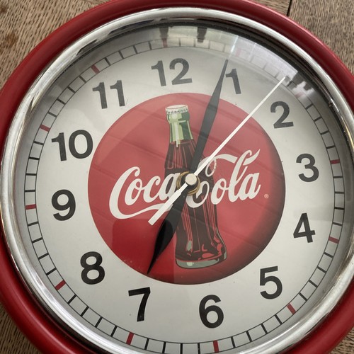 Vintage coke cola clock - a,