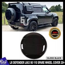FOR LAND ROVER DEFENDER L663 90 110 130 2020+ SPARE WHEEL COVER GLOSS BLACK