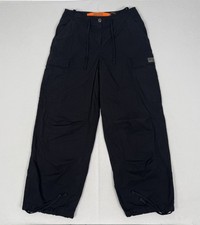 Superdry Para Pant Trousers Mens Black MFGD Baggy Parachute Army Military M