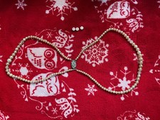 Pearl double strand necklace - pearl,