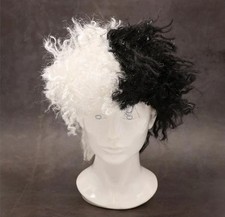 Cruella Style Wig Black White