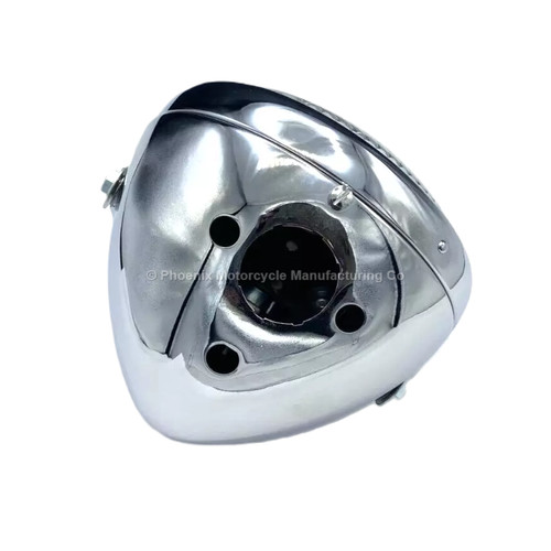 Lucas type chrome headlight - chrome,