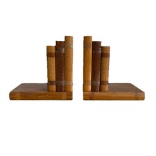 Vintage Disabled Soldiers Products New Zealand Wooden Bookends Rare Collectable