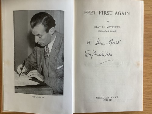 Signed stanley matthews feet - matthews,