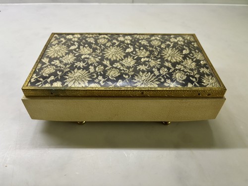 Vintage wood and - , brocade