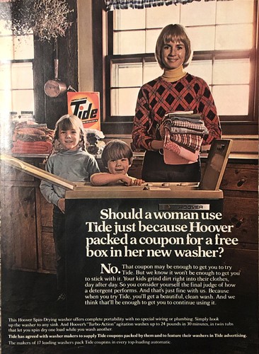1974 tide laundry - tide, detergent