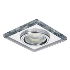 Kanlux MORTA Glass Square Recessed GU10 Ceiling Spot Downlight
