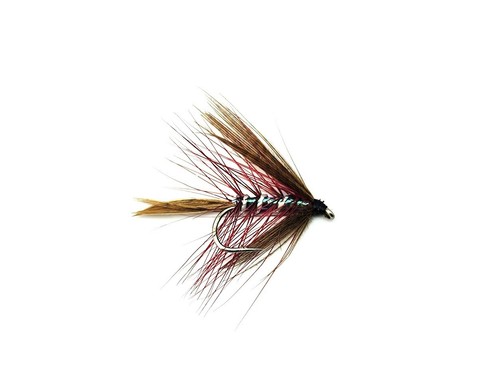 Pearly claret dabbler flies - pearly,