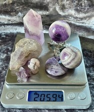 ✨💜AMETHYST BUNDLE TOWER SPHERE RAW MOON Crystals Minerals Love Gift 205g