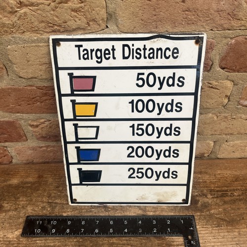 Vintage retro metal target - /,