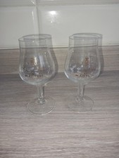 Cordon Bleu Martell Brandy Glasses X2 Vintage Retro