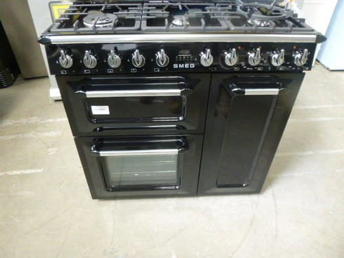 Smeg range cooker black tr93bl - smeg,