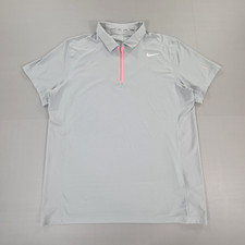 Nike Roger Federer Polo Shirt Mens Grey XL RF Tennis Australian Open 2013