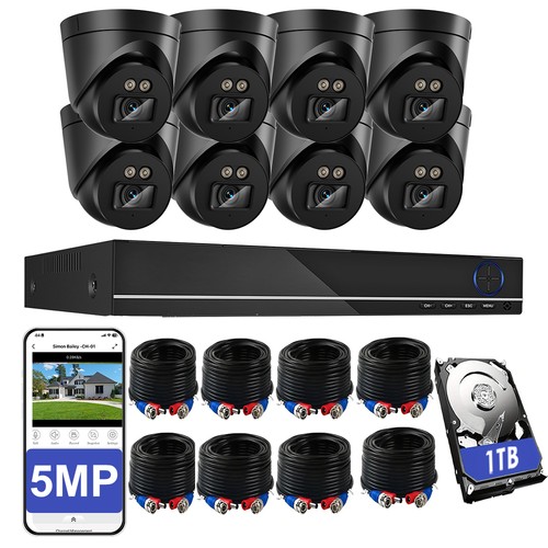 Cctv camera system 5mp - system, 8ch