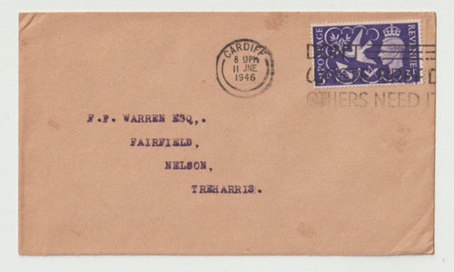 1946 fdc victory - 11/6/1946,