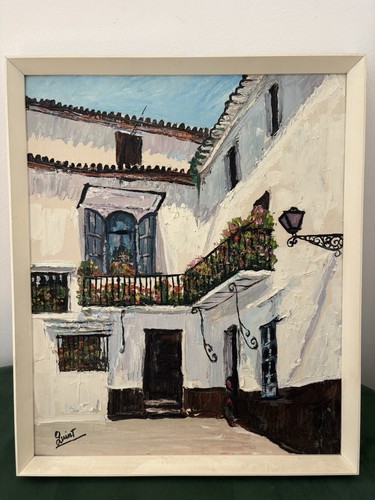 Vintage signed oil painting - vintage, of