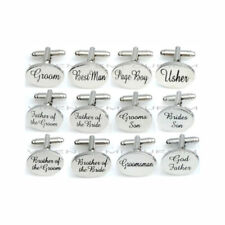 Mens Wedding Cufflink SILVER