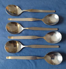 Six Viners Profile Stainless Soup Spoons 18 cm