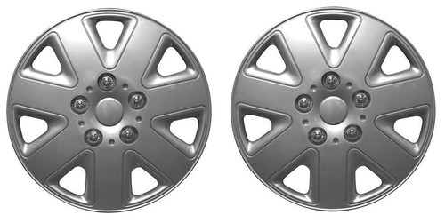Pair silver caravan - silver, 14"