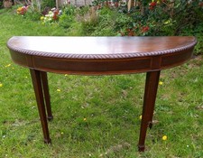 Antique Mahogany Demi Lune