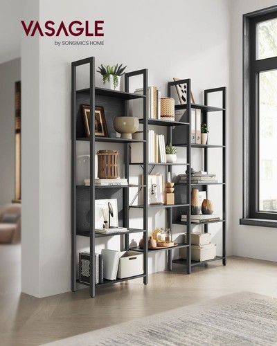 Vasagle large bookcase - vasagle, 14