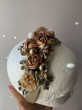 Gold Diamanté Headband, Side Tiara, Fascinator