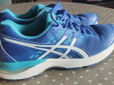 Women's ASICS GEL-PULSE 9 Blue Running Shoes Trainers T7D8N UK Size 6