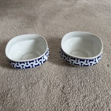 Sargadelos Pair of Porcelain Bowls 11 Cm Diameter Made In Spain