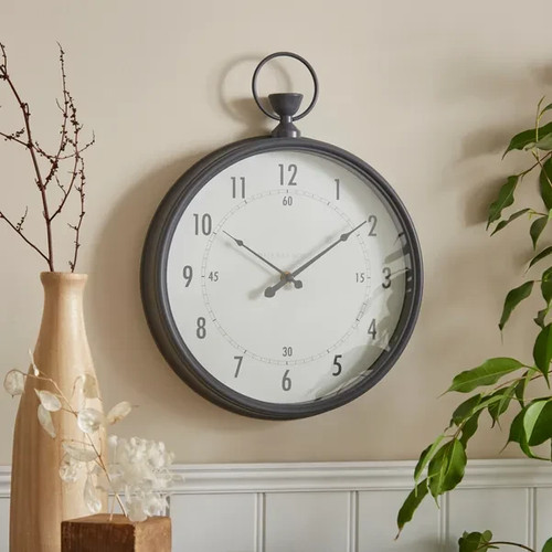 Pewter vintage pocket watch - pewter,