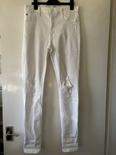 Hudson White Distressed