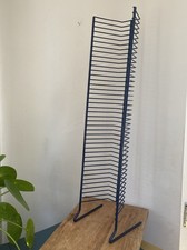 Blue CD Rack Tower Stand Metal