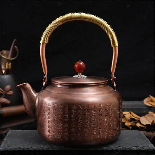 Copper tea pot retro - tea,