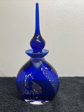Hand Blown Cased Glass Cobalt