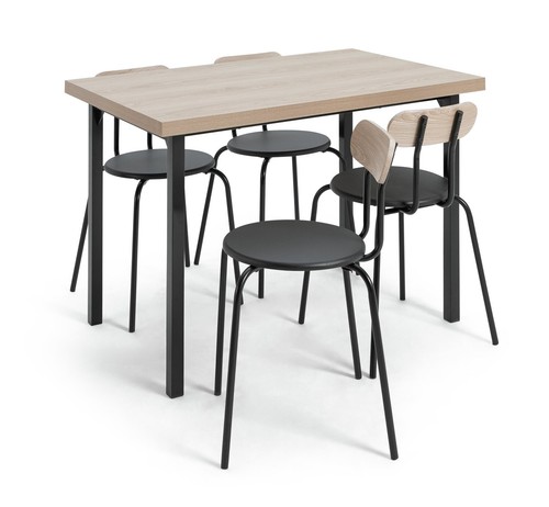 Zayn wood effect dining table - effect,