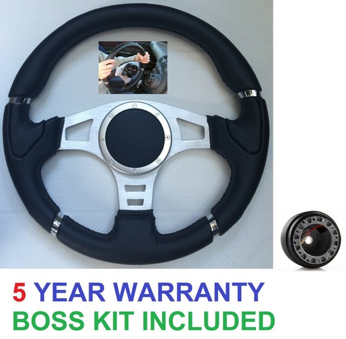 Snap off steering wheel and - off,