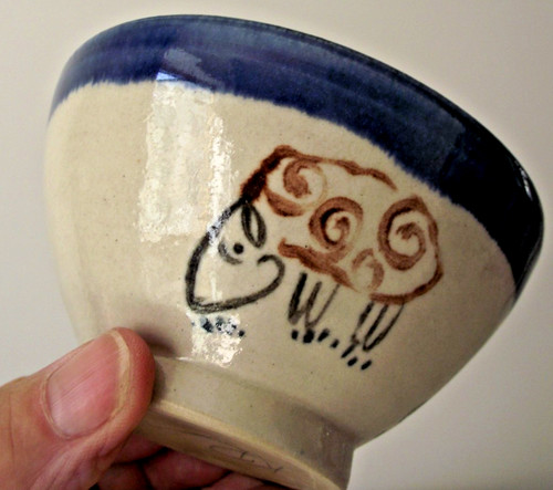 Small studio pottery bowl