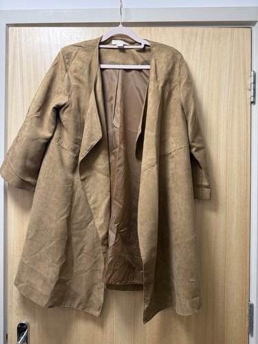 Camel faux suede waterfall - h&m,