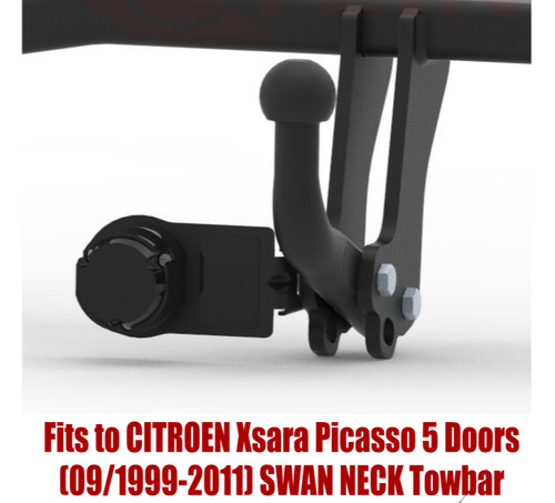 Swan neck tow bar for - swan,
