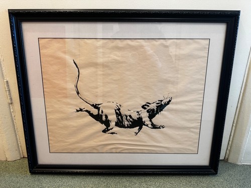 Framed banksy gross domestic - gross,